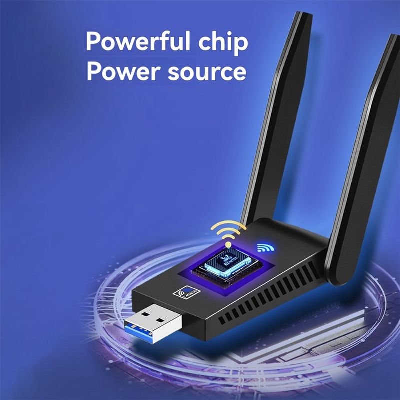 Bluetooth Adapter Receiver - N36R-1300Mbps USB 3.0 Wi-Fi Bluetooth 5.0