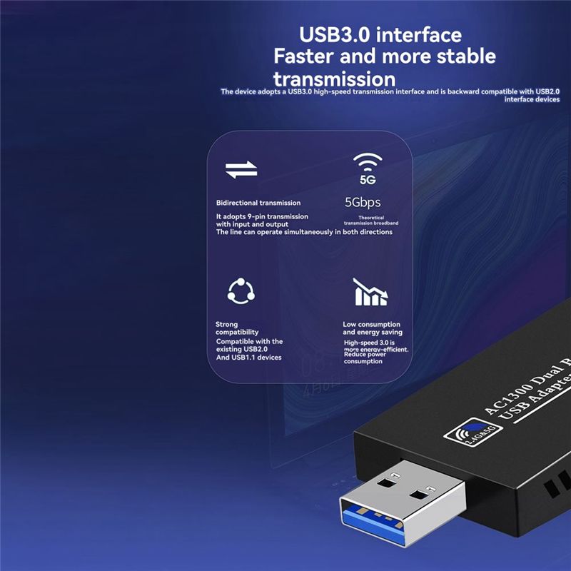 N36R-1300Mbps USB 3.0 Wi-Fi Bl – обзор и цена Bluetooth Adapter Receiver