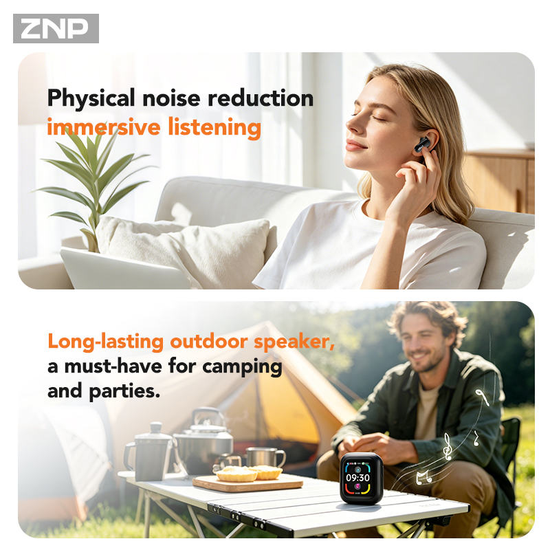 Беспроводные наушники ZNP N04  – обзор и цена Earbuds Charging Case