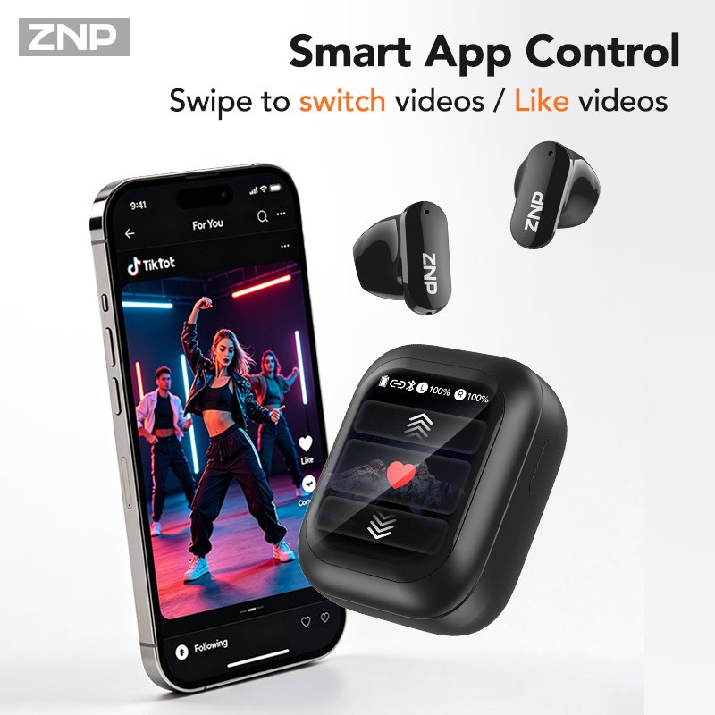 Беспроводные наушники ZNP N04  – обзор и цена Earbuds Charging Case