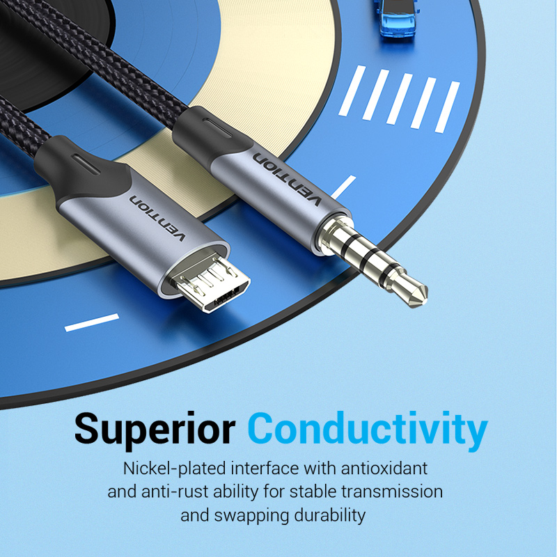 Аудиокабель Vention Micro USB  – обзор и цена Cable Extension 3.5